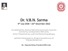 image-Dr. VBN Sarma Shradhanjali